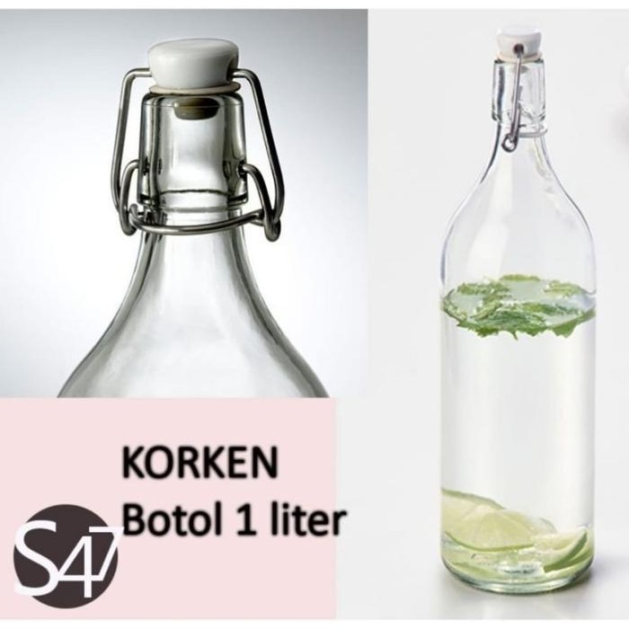 Tersedia Botol Minyak Goreng Kotak Kaca 1 Liter dengan Tutup