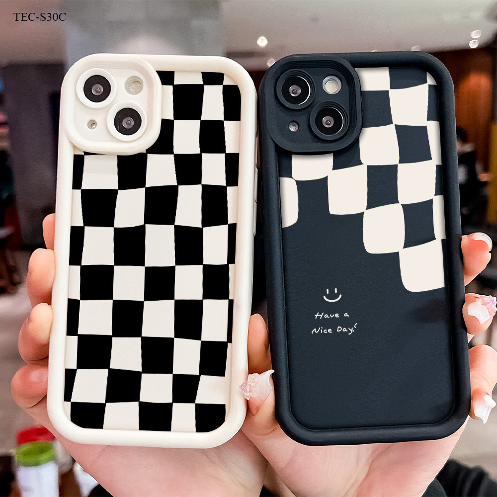 Casing Hp Untuk Tecno Spark Camon 30C 40 Softcase Lattice 2820 Case Kesing Mode Cassing