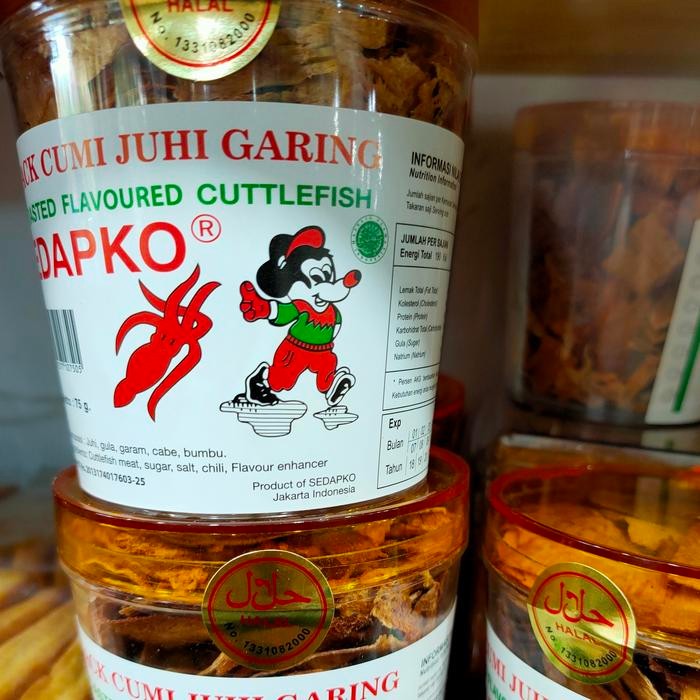 

Siap Kirim Juhi Sedapko Garing 75gr - Cumi Kering Snack Shopee