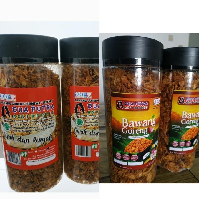 

ORIGINAL Murah Bawang Goreng Dua Putra Kemasan Toples 200 Gram Asli Brebes READY STOCK