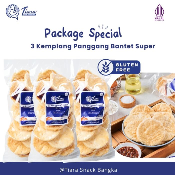 

TERLARIS Kemplang Panggang Bantet Super Ikan Tenggiri Asli Belinyu Bangka - Package Special Tiara