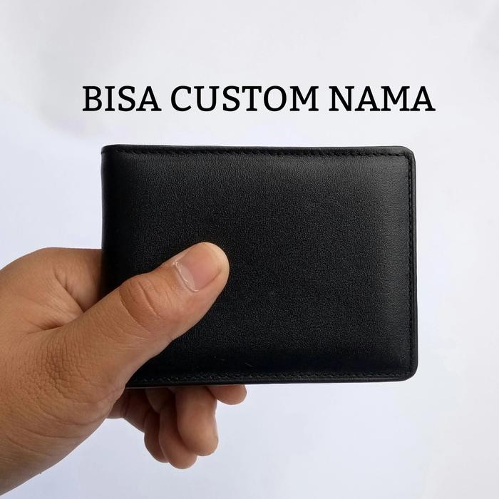 Dompet Kulit Pria Mini Slim Wallet Kecil (Kulit Sapi Asli Superr)