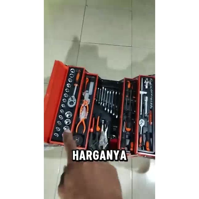 Toolkit / Kunci Set Reaim Lengkap 85 type Peralatan Bengkel, Obeng, Tang