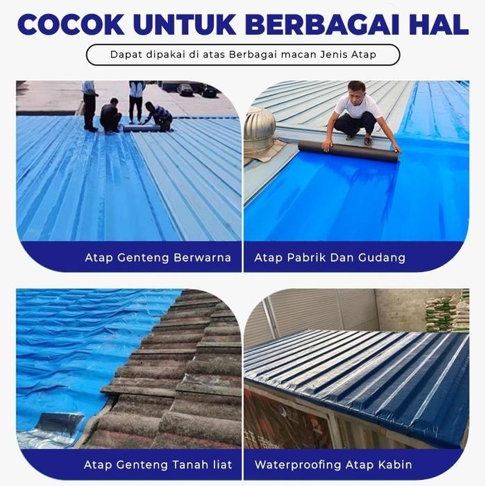 Memperbaiki Atap Bocor Membran Anti Air Roof Waterproof Lakban Anti Bocor Anti Karat Atap Rumah