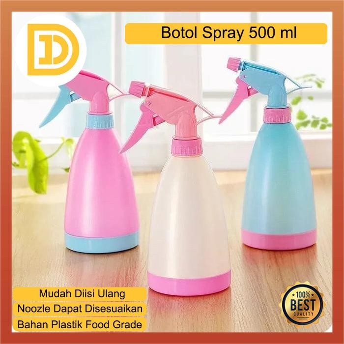 BOTOL SPRAY 500 ML PLASTIK TEBAL SPRAYER JENDELA KACA BURUNG TANAMAN SIAP KIRIM PACKING AMAN