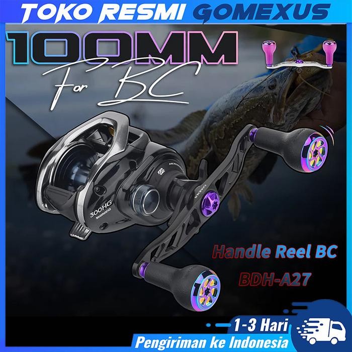PROMO (Heavy Game) Gomexus BDH-A27 Twin Handle Reel BC heavy duty dan big game serat aluminium 100mm