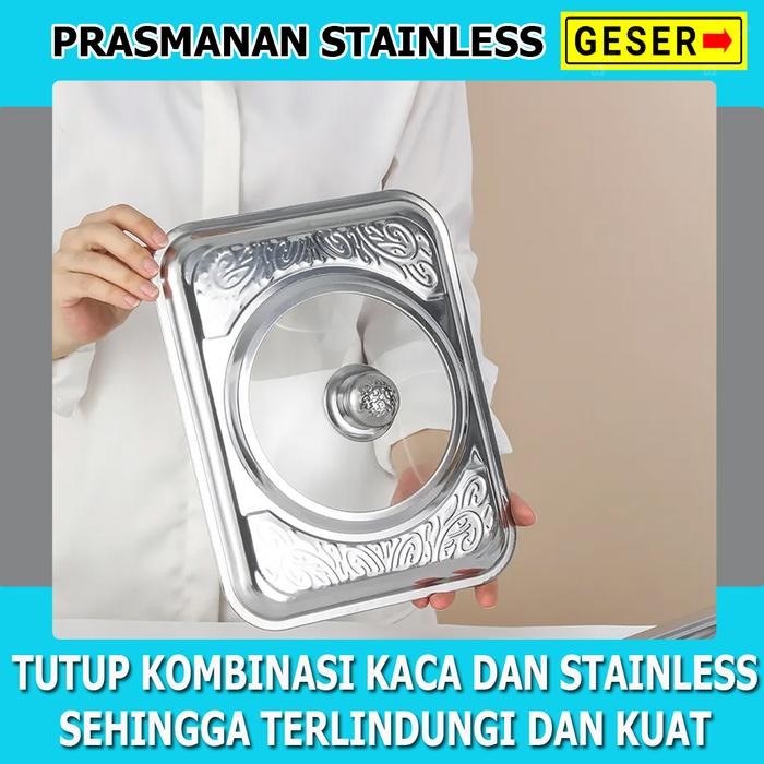 Tersedia Paket Prasmanan Stainless Steel 5In1 + Sendok - Set Pesta & Catering