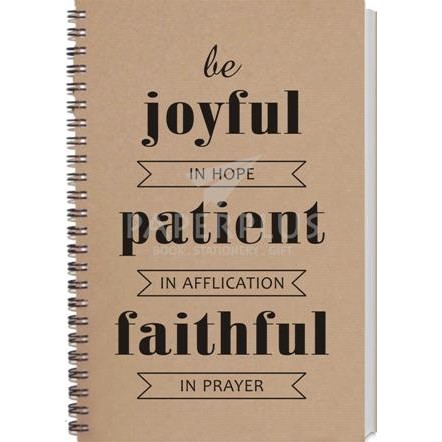 

Bisa Grab! Notebook Double Wire B6 Craft Be Joyful In Hope