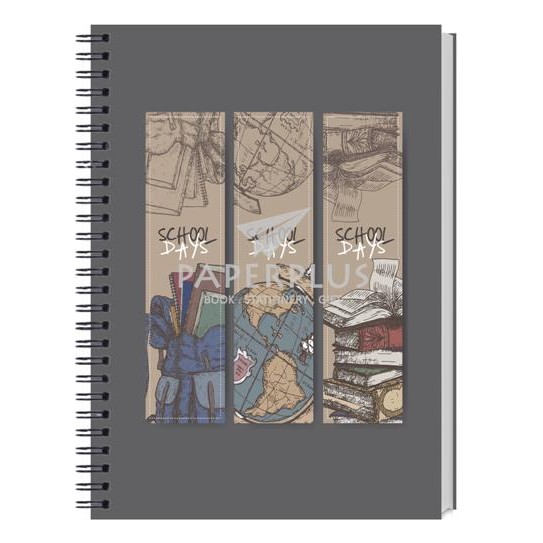 

Notebook Double Wire A5 School Days Tas, Buku Dan Globe - Hc