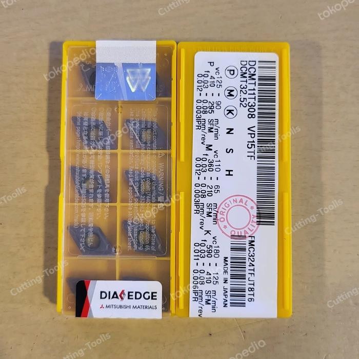 Hemat Insert Dcmt 11T308 Vp15Tf Mitsubishi Original - Dcmt 11T308 Bubut Terlariss 