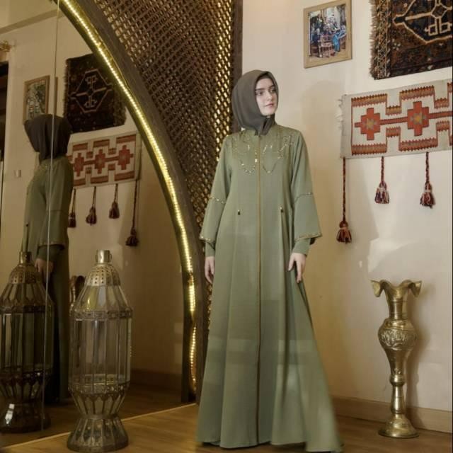 SIAPKIRIM Gamis Abaya Hikmat A5466 READY STOCK