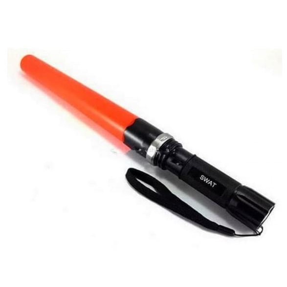 Lampu Lalu Lintas Polisi/Senter Lalu Lintas Parkir Keamanan/Tongkat Lalu Lintas LED Tongkat Neon,