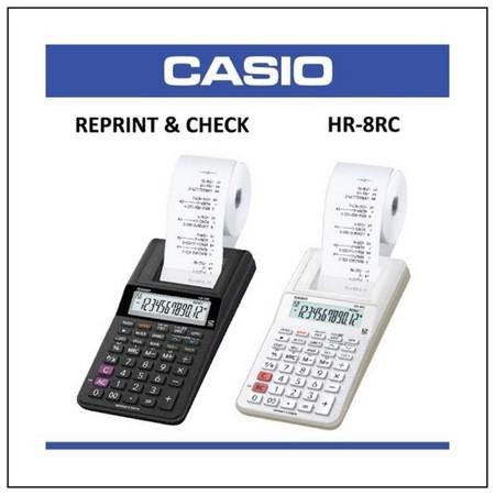 

casio kalkulator hr 8 rc printing struk kasir hr8 rc hr8rc kode 238