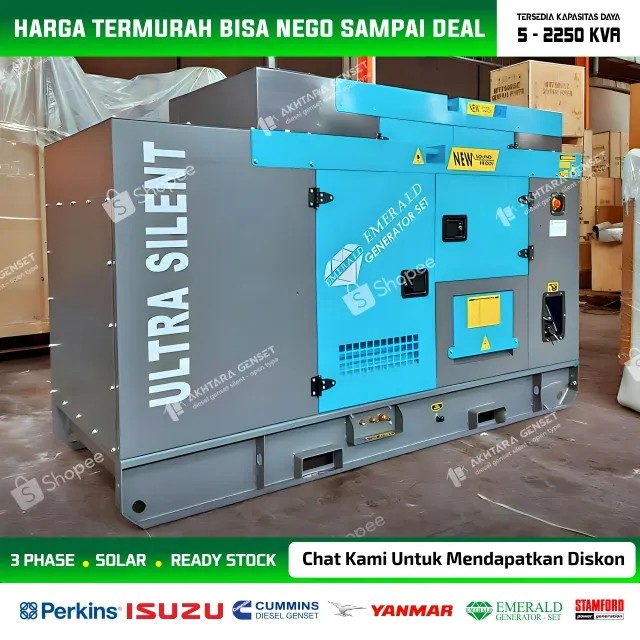 Silent Genset EMERALD WEIFANG KOFO 65 Kva - Jual Jenset 65 Kva EMERALD WEIFANG KOFO Silent Type