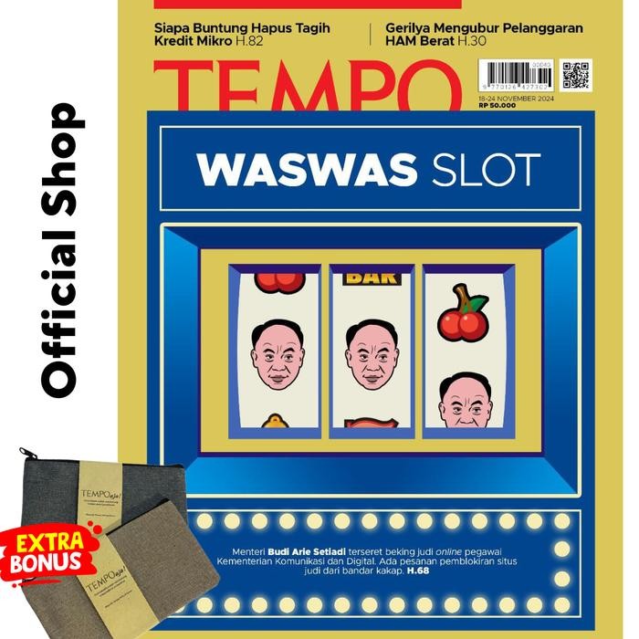 

Majalah Tempo Ed 5340 "Waswas Slot" Tanggal 18 November 2024