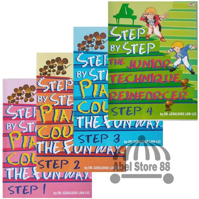 

Step by Step Piano Course Step 1/2/3/4 Buku Belajar Piano Pemula Anak