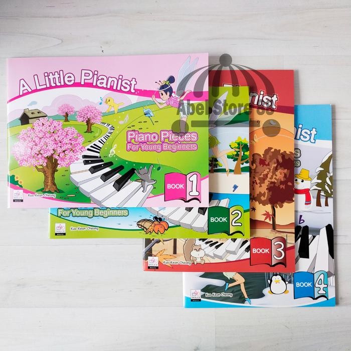 

A Little Pianist Book 1/2/3/4 Piano Pieces for Young Beginners Buku