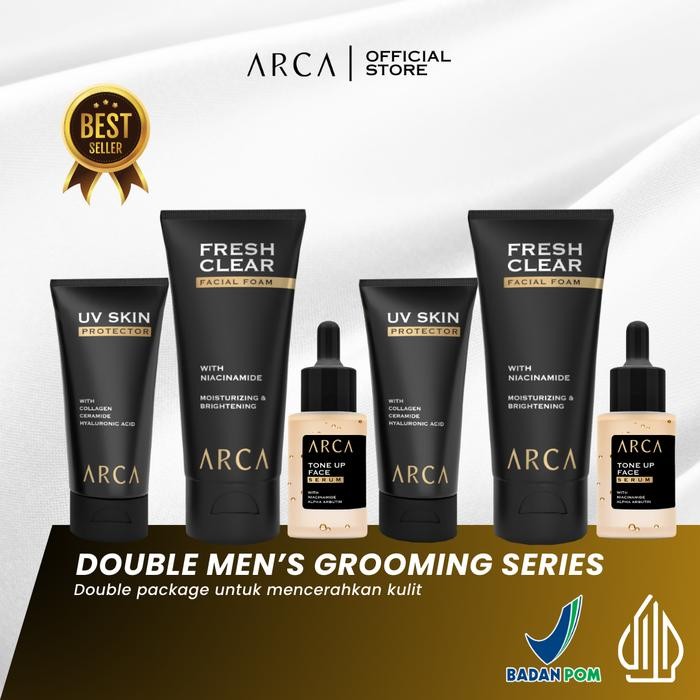 

ARCA Double Men's Grooming Series - Paket Mencerahkan Wajah