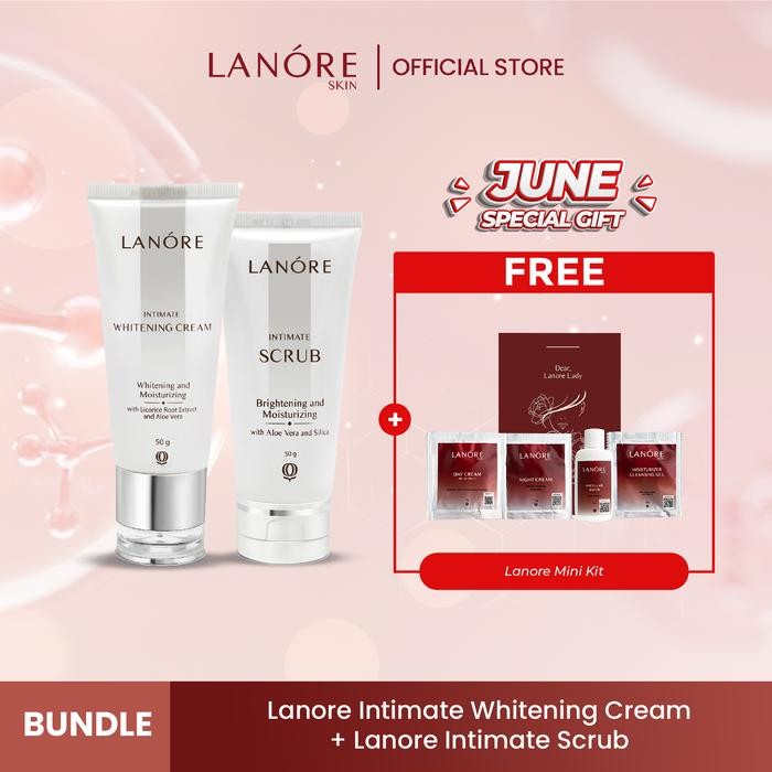 

Paket Lanore Intimate Whitening Scrub & Lanore Intimate Whitening Cream