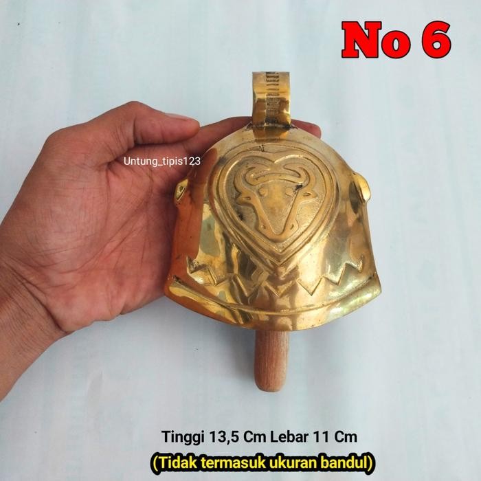 Lonceng Sapi bahan kuningan no 6 kelontongan kuningan bel pintu