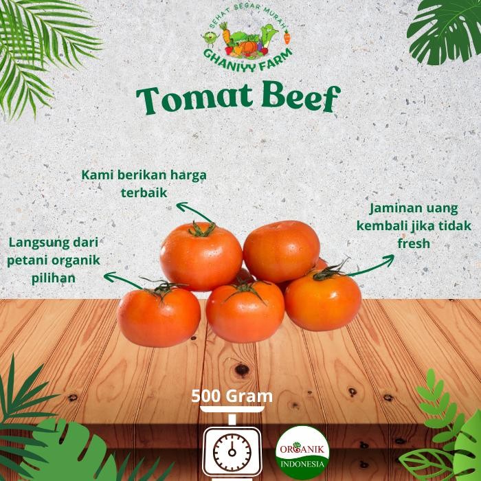 

LUXEHEALTH- Sayur Organik Murah Segar Tomat Beef Tomat Apel Organik
