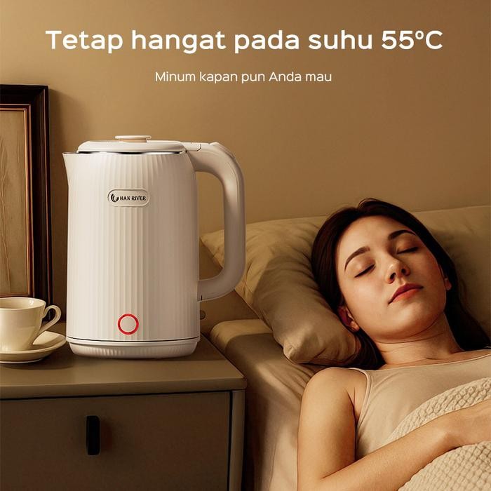 Han River Teko Listrik Teko Pemanas Air Listrik 2L