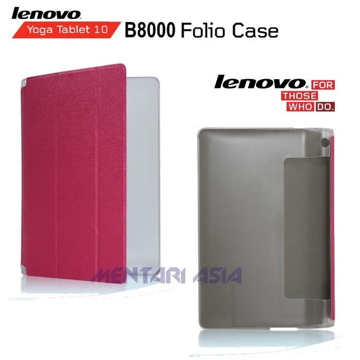 FLIPCOVER LENOVO YOGA TABLET 10 B8000 : FOLIO CASE LOGO ( + FREE SP)