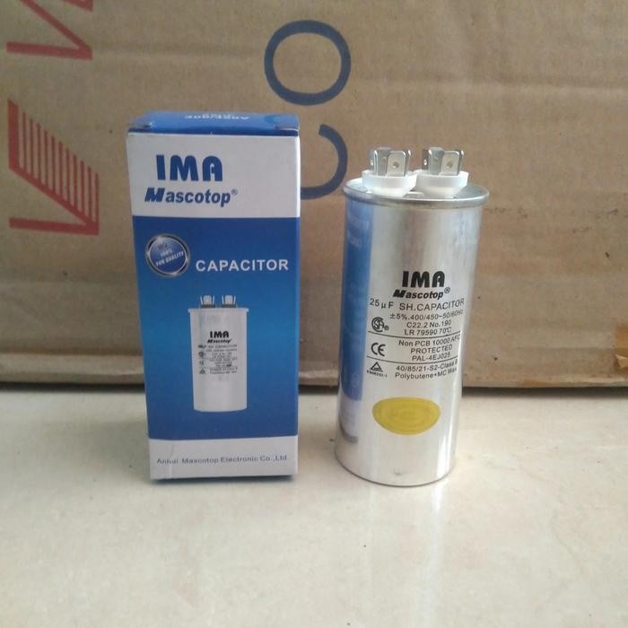 PJ Kapasitor Capasitor AC IMA Mascotop 25uf Original Grosir