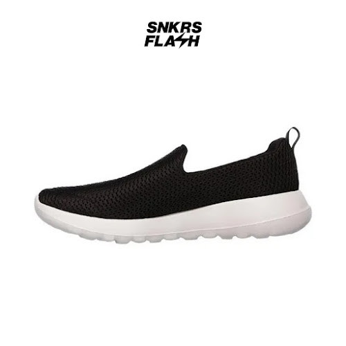 SKECHERS GO WALK JOY BLACK WHITE Sepatu Casual Wanita - 15600BKGY - Size 36