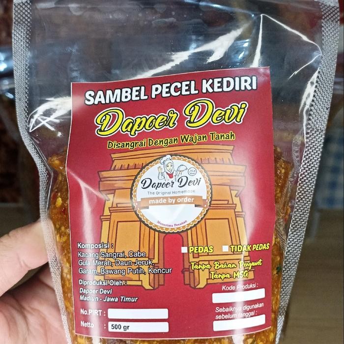 

1 Kg Sambel Pecel Kediri Dapoer Devi / Sambal Kacang Khas Kediri / Bumbu Pecel Kediri