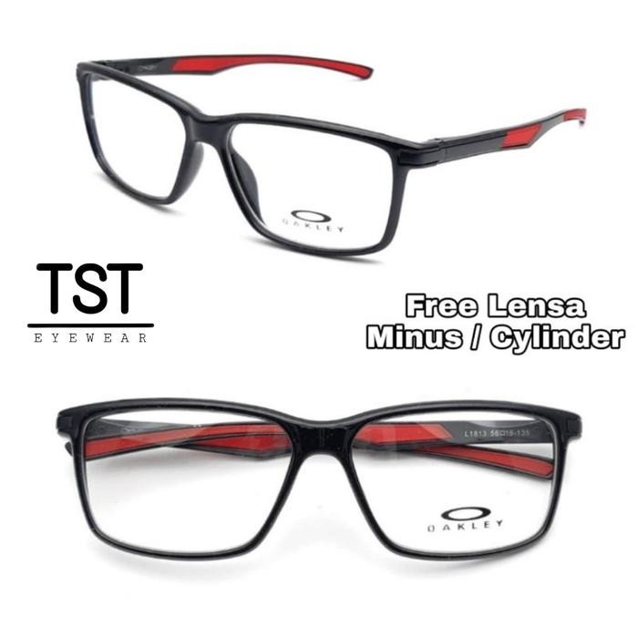Frame Kacamata Pria Sport Free Lensa Minus Plus Cyl Anti Radiasi N1813