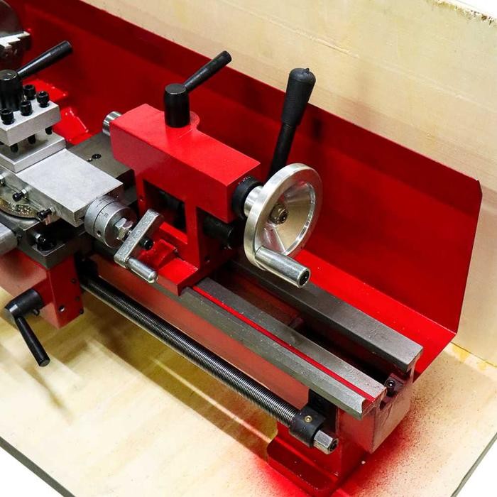 Paling Murah Ossieao Mesin Bubut Mini Lathe Wood Working Diy 550W - Hitam Murah Terlariss 