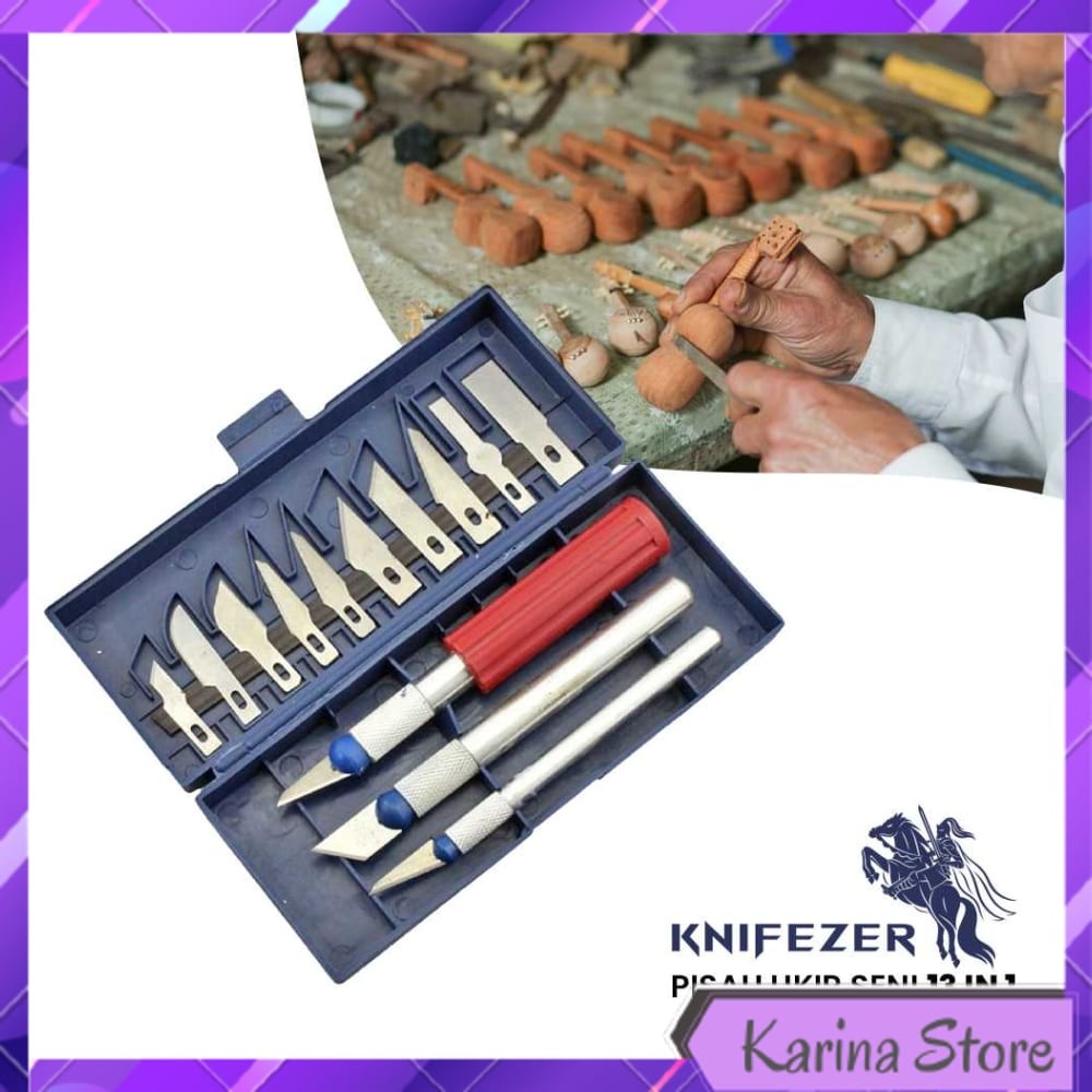 

SET PISAU UKIR SENI 13 IN 1 CRAFTING KNIFE 3 HANDLE - A-003
