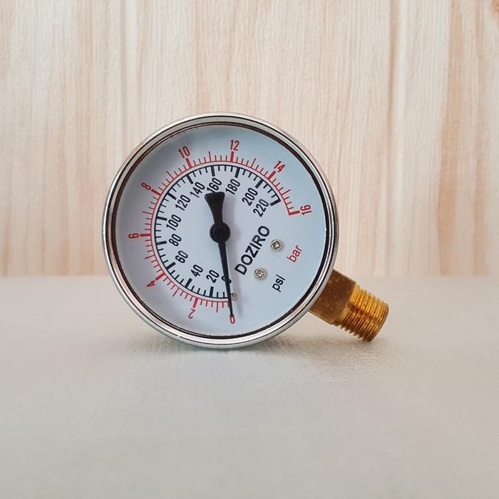 TERSEDIA PRESSURE GAUGE UKURAN ANGIN KOMPRESOR METER