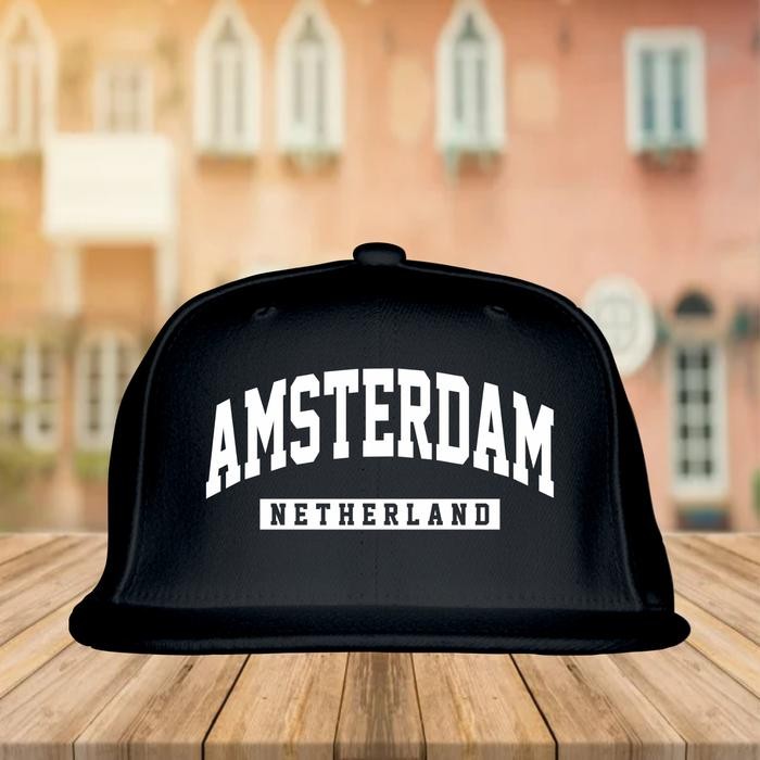 TERLARIS TOPI SNAPBACK SUVENIR AMSTERDAM - TOPI OLEH-OLEH AMSTERDAM BATCH 1 READY STOCK