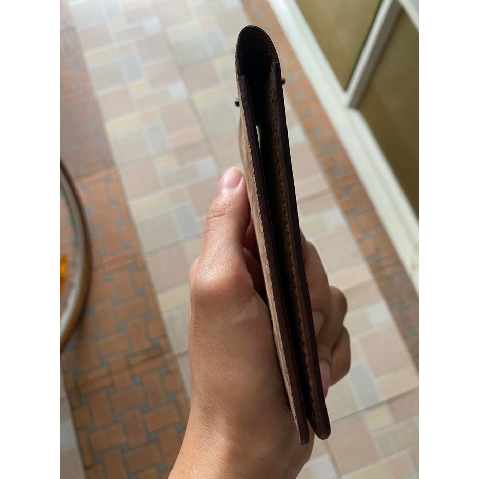 

Ready Double Flip Id Card Holder Magnet Kulit Sapi Asli Lanyard Premium