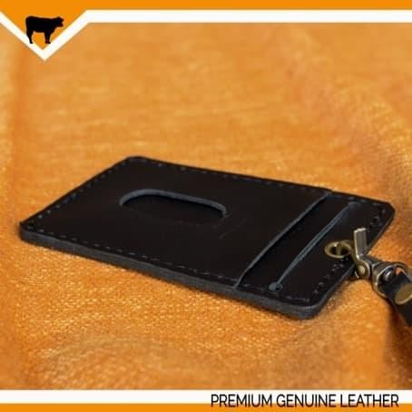

Ready Name Tag Id Card Kulit Sapi Asli Premium Leather Holder