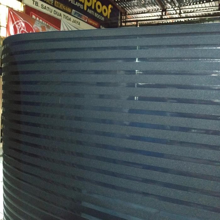 Pilihan- Fiber Pagar Motif Strip Hitam Per Meter