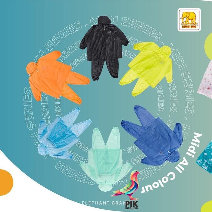 Jas Hujan Midi (Elephant Brand)