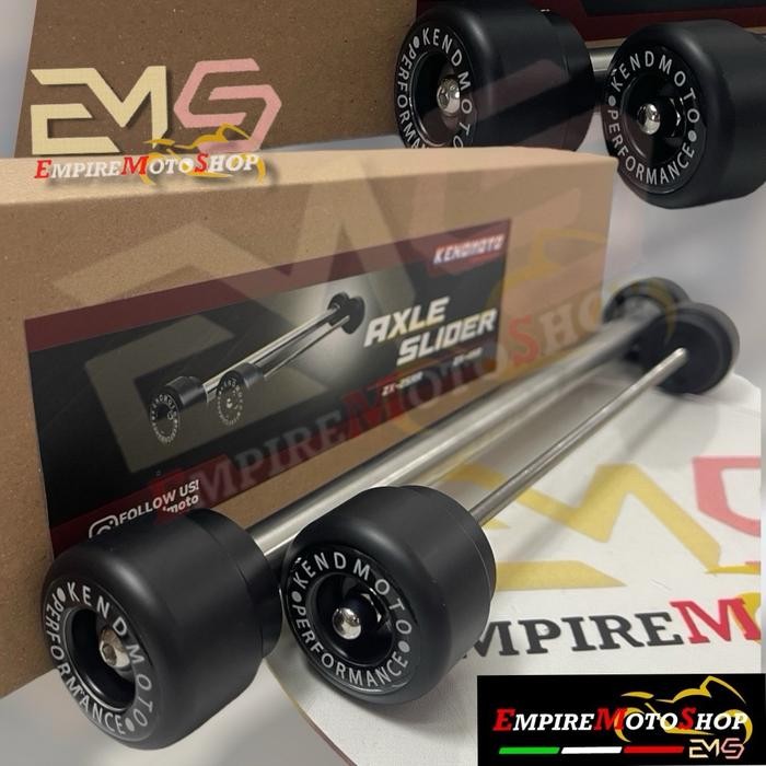 Gercep Kendmoto As Roda Depan Zx25R Zx 25 R Rr Zx4 Axle Slider Terlariss 