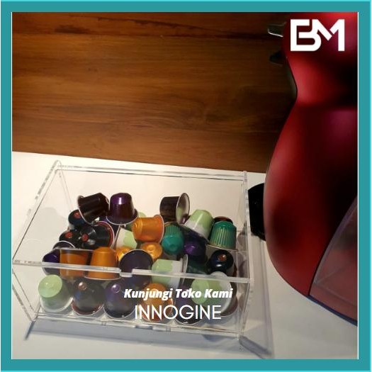 

Mesin Kopi Kapsul Nespresso Coffee Capsule Holder Acrylic Refill Pod