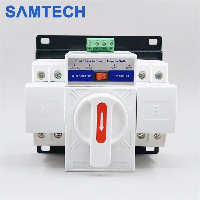 Terpopuler Ats 63A 2P Automatic Transfer Switch 63A 2P Otomatis Untuk Pln Dan Genset Inverter 2P 63A