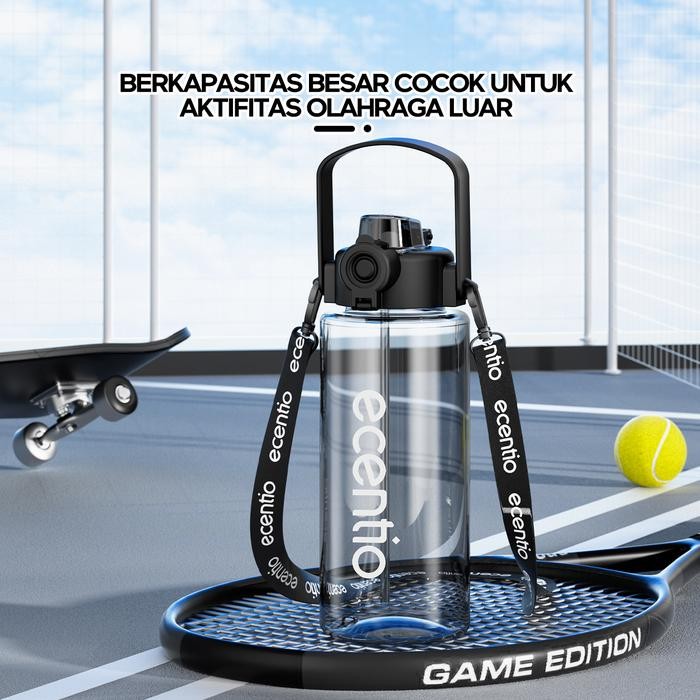 ecentio botol plastik 1100ml botol minum besar botol minum olahraga sport botol minum anak cowok