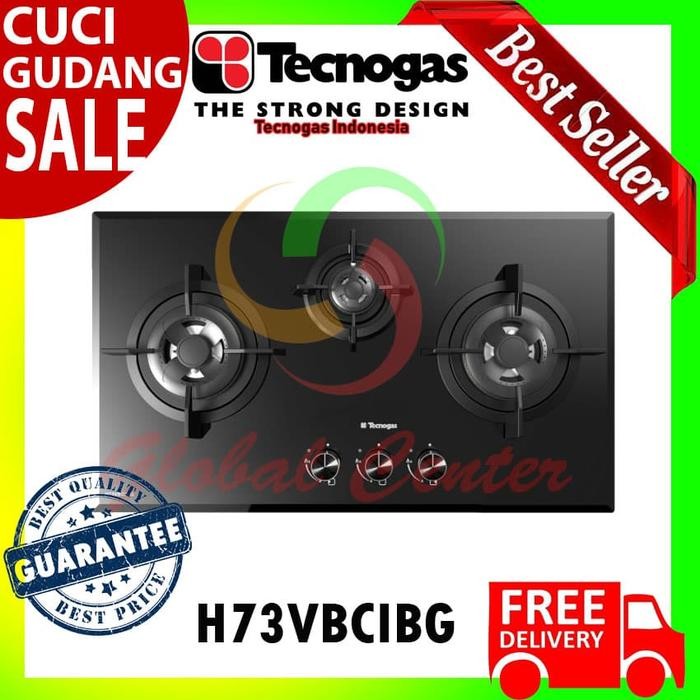 Tecnogas Kompor Tanam Gas 3 Tungku H73VBCIBG