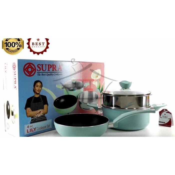 Panci Set 4 Pcs Supra Chef Renata Moeloek I Cookware 4 piece Renatta