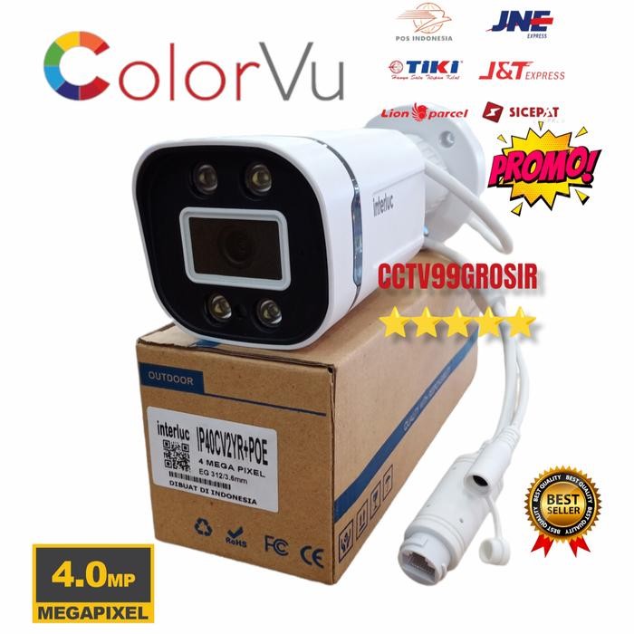 IP CAMERA OUTDOOR 4MP Full ColorVu Onvif, Ip Cam Interluc POE, ipcam