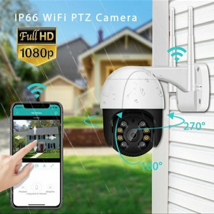 IP camera CCTV PTZ Outdoor APLIKASI ICSEE 8MP full HD