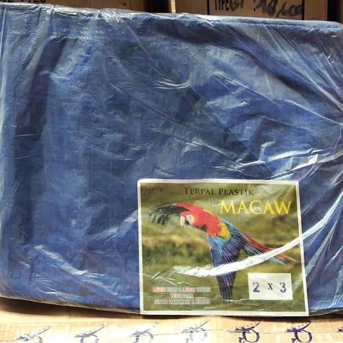 TERPAL PLASTIK MACAW KEPALA MERAH A5 PILIH UKURAN YANG TERSEDIA