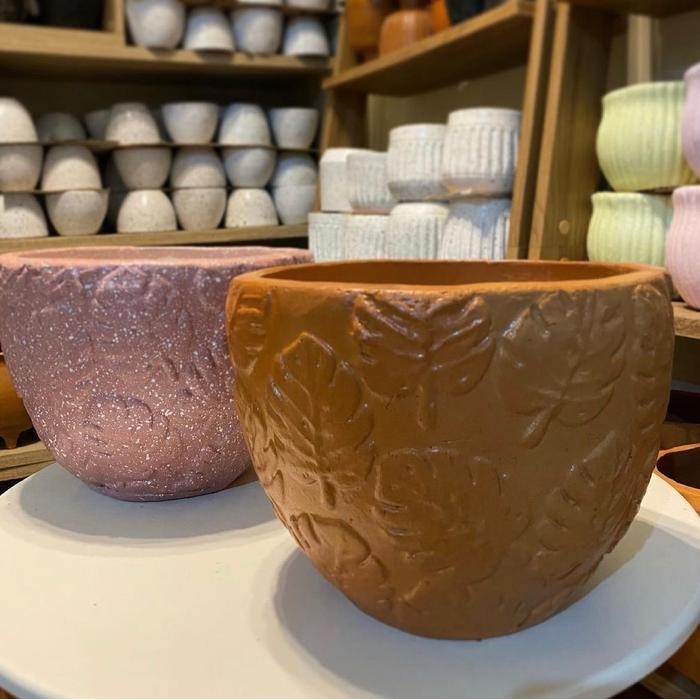 Pot Terakota Monstera