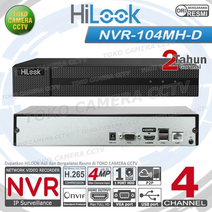 NVR 4 CHANNEL HILOOK NVR-104MH-D NVR 4CH HILOOK